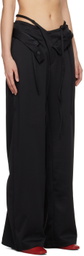 Ottolinger Black Double Waistband Trousers