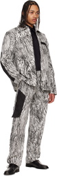 Olly Shinder White & Black Gardiner Blouson Jacket
