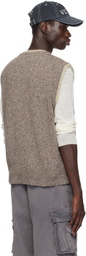 ERL Gray 'ERL' Knit Vest