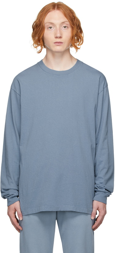 Photo: John Elliott Blue University Long Sleeve T-Shirt