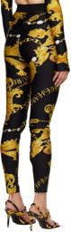 Versace Jeans Couture Black Chain Couture Leggings