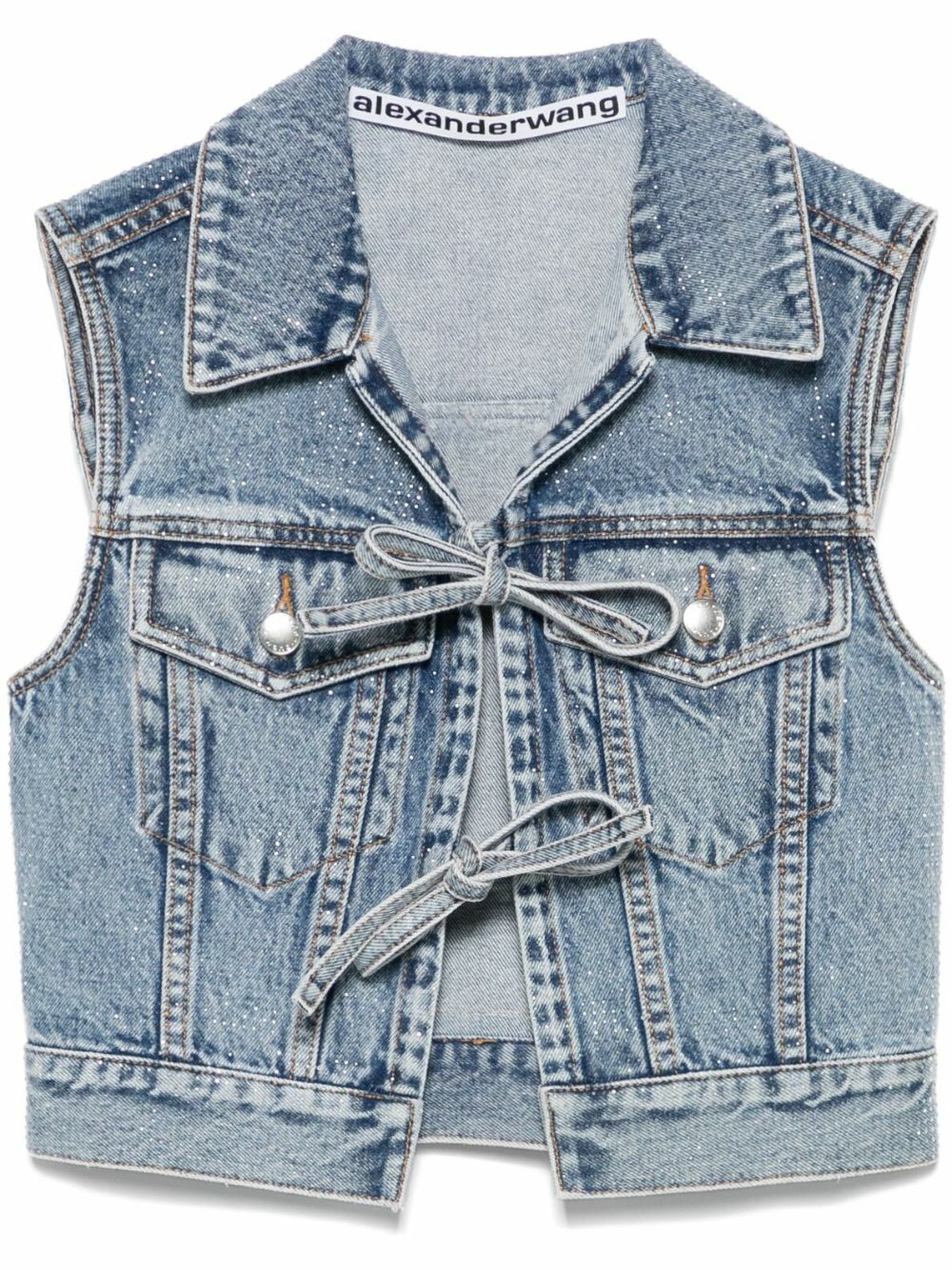 Alexander Wang Black Button Up Leather Vest Alexander Wang