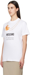 Moschino White 'Moschino' Breakfast T-shirt