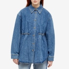 Rejina Pyo Women's Jolene Denim Shirt Jacket in Washed Blue