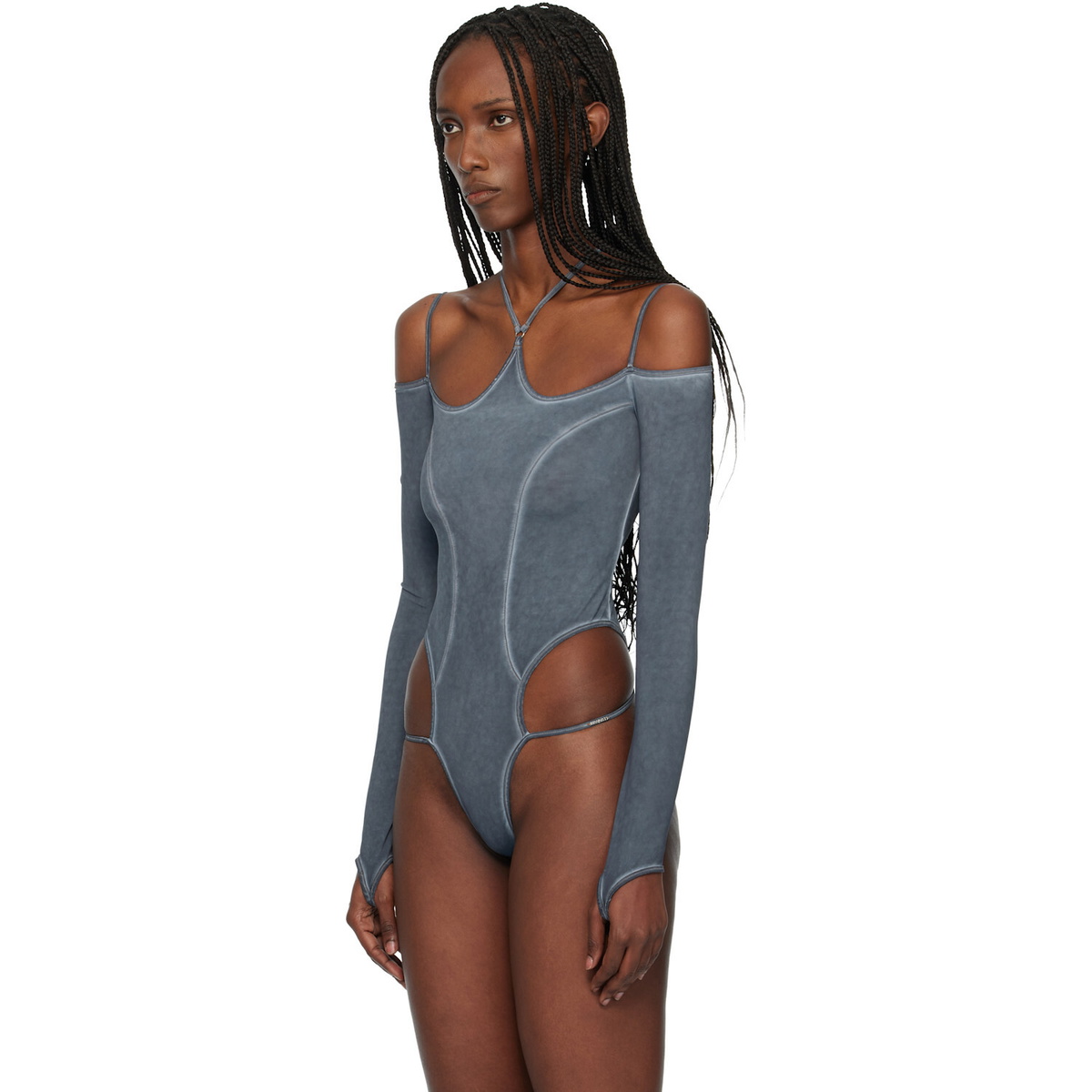 Miss Sixty Gray KNWLS Edition T-shirt Bodysuit