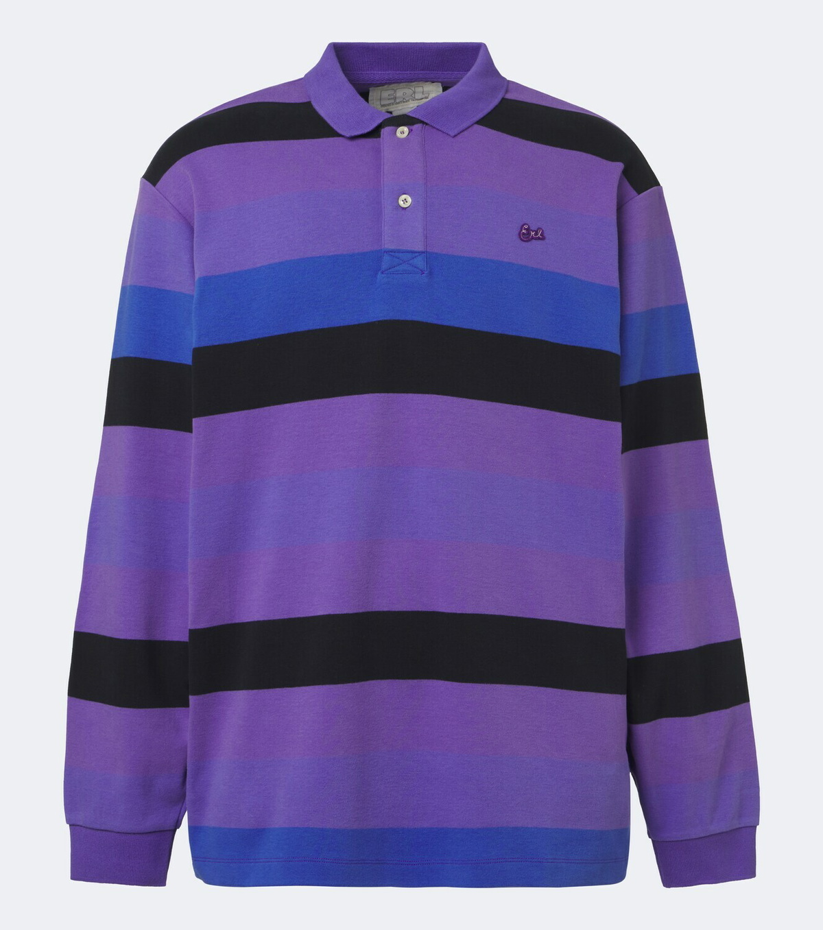 ERL Striped cotton jersey polo shirt