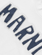 Marni - Logo-Appliquéd Cotton-Jersey T-Shirt - White