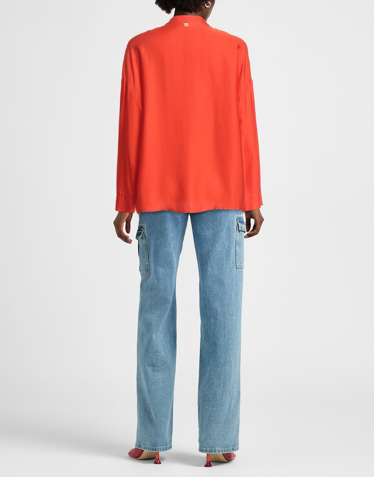 Manila Grace Womens Top in Orange