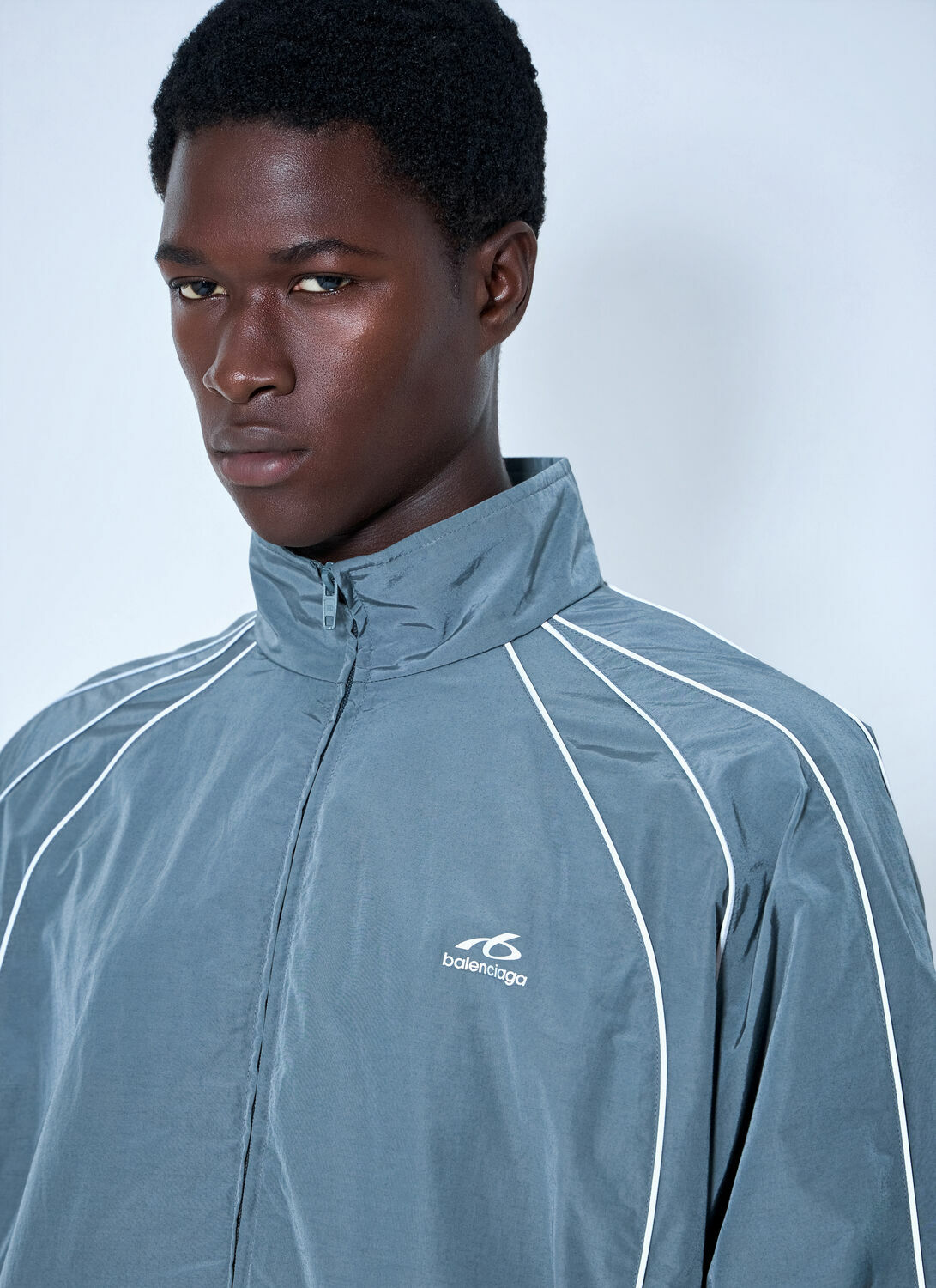 Balenciaga Zip-Front Track Jacket