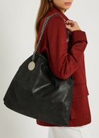 Stella Mccartney Falabella Drawstring Faux Suede Tote - Black - One Size