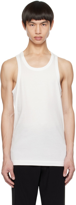 Photo: Yohji Yamamoto White Running Tank Top