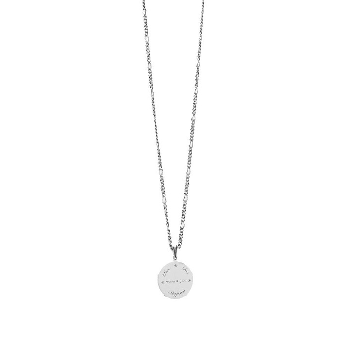 Photo: Alexander McQueen Men's Medallion Pendant Necklace in Silver