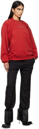 Martine Rose Red Celebration Sweatshirt