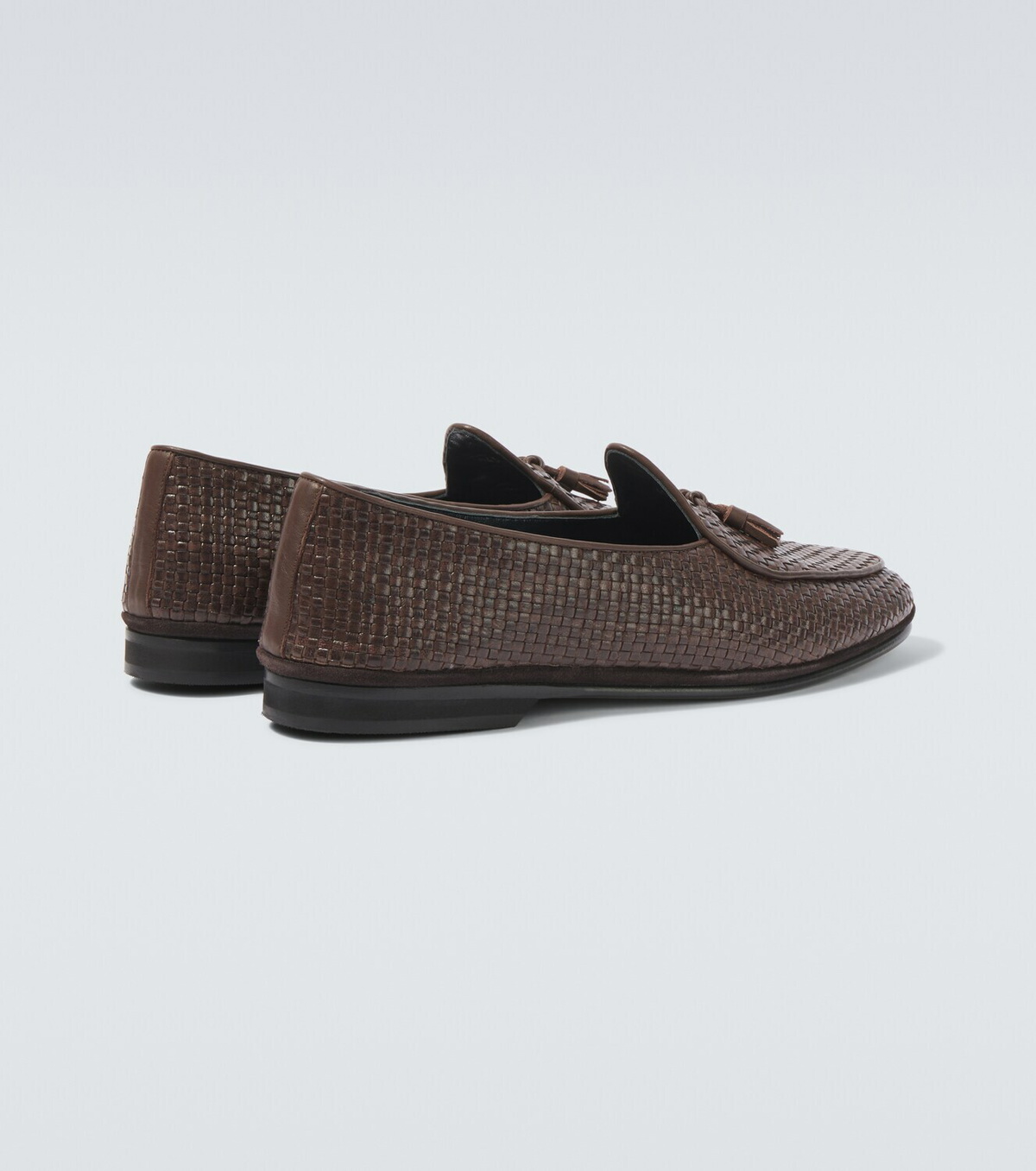 Rubinacci Marphy woven leather loafers