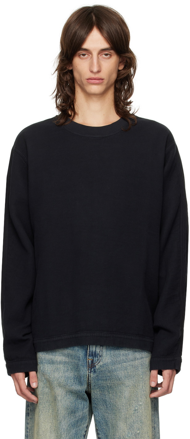 CASEY CASEY Black Worker Sweater CASEY CASEY