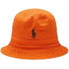 Polo Ralph Lauren Men's Reversible Bucket Hat in Sailing Orange/Camo