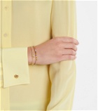 Sydney Evan Starburst zirconia bracelet with 14kt yellow gold charm