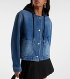 Moncler Lampusa cropped denim jacket
