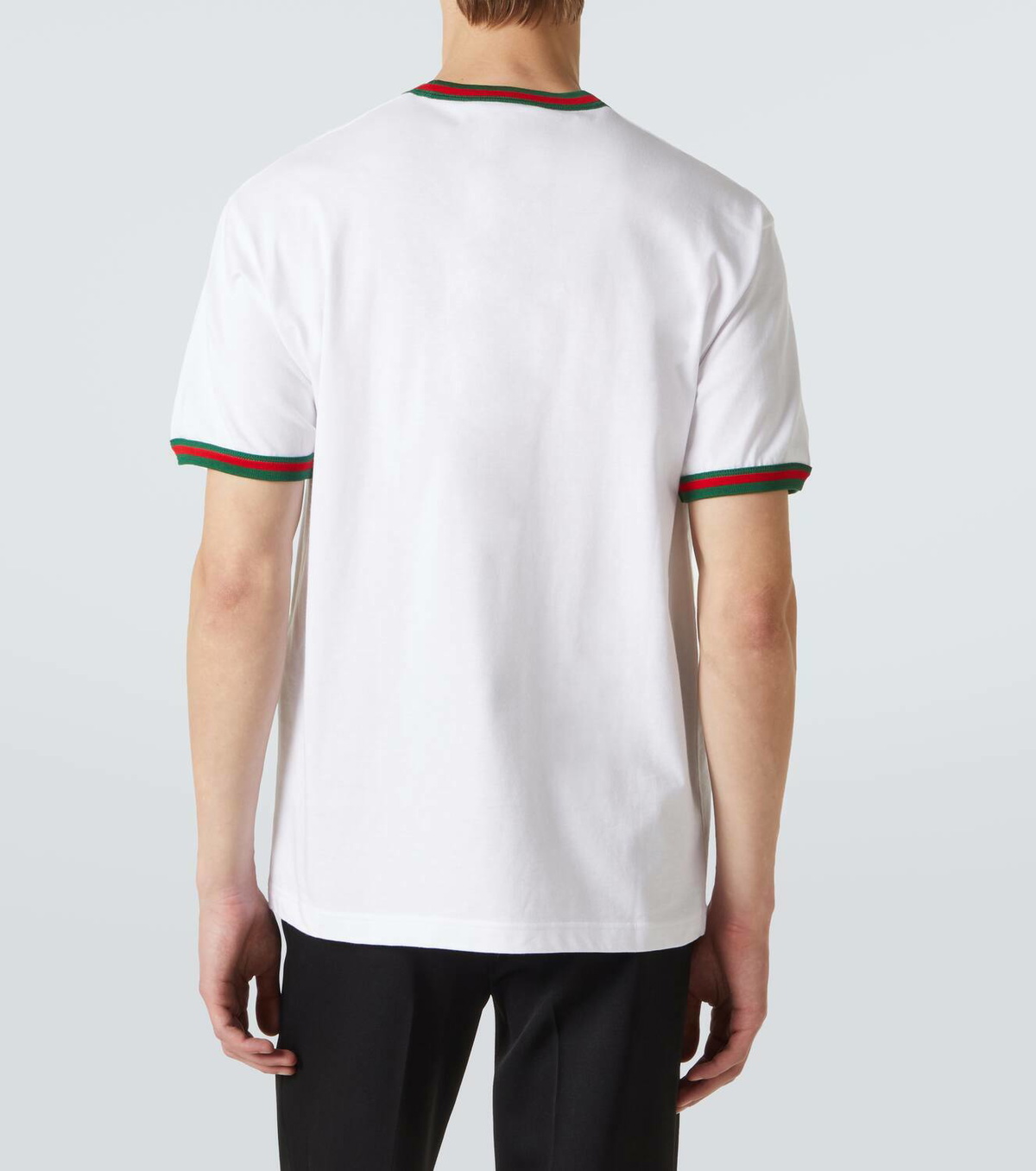 Gucci Webstripe logo cotton jersey T-shirt Gucci