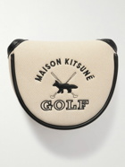 Maison Kitsuné - Logo-Embroidered Faux Leather-Trimmed Canvas Mallet Cover