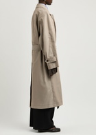 Maison Margiela Belted Cotton-blend Trench Coat Stone