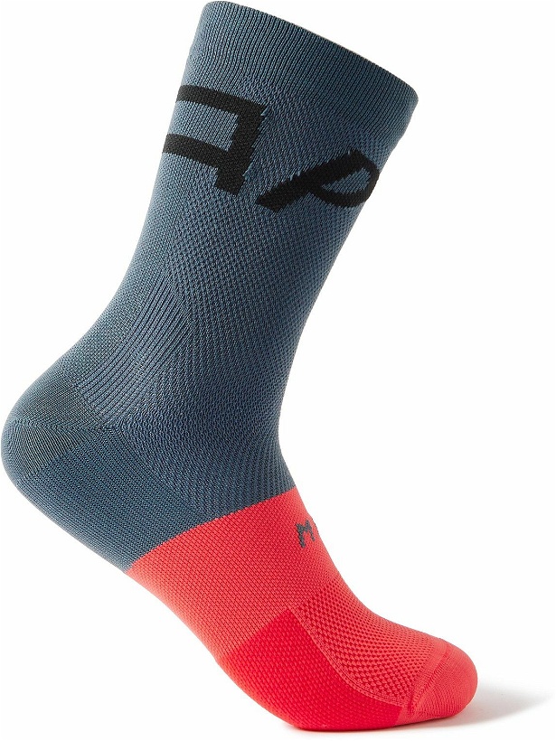 Photo: MAAP - Adapt Colour-Block Stretch-Knit Socks - Blue