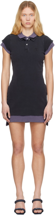 Photo: alexanderwang.t Navy Layered Polo Short-Sleeve Minidress