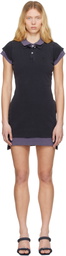 alexanderwang.t Navy Layered Polo Short-Sleeve Minidress