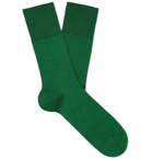 FALKE - Airport City Virgin Wool-Blend Socks - Green