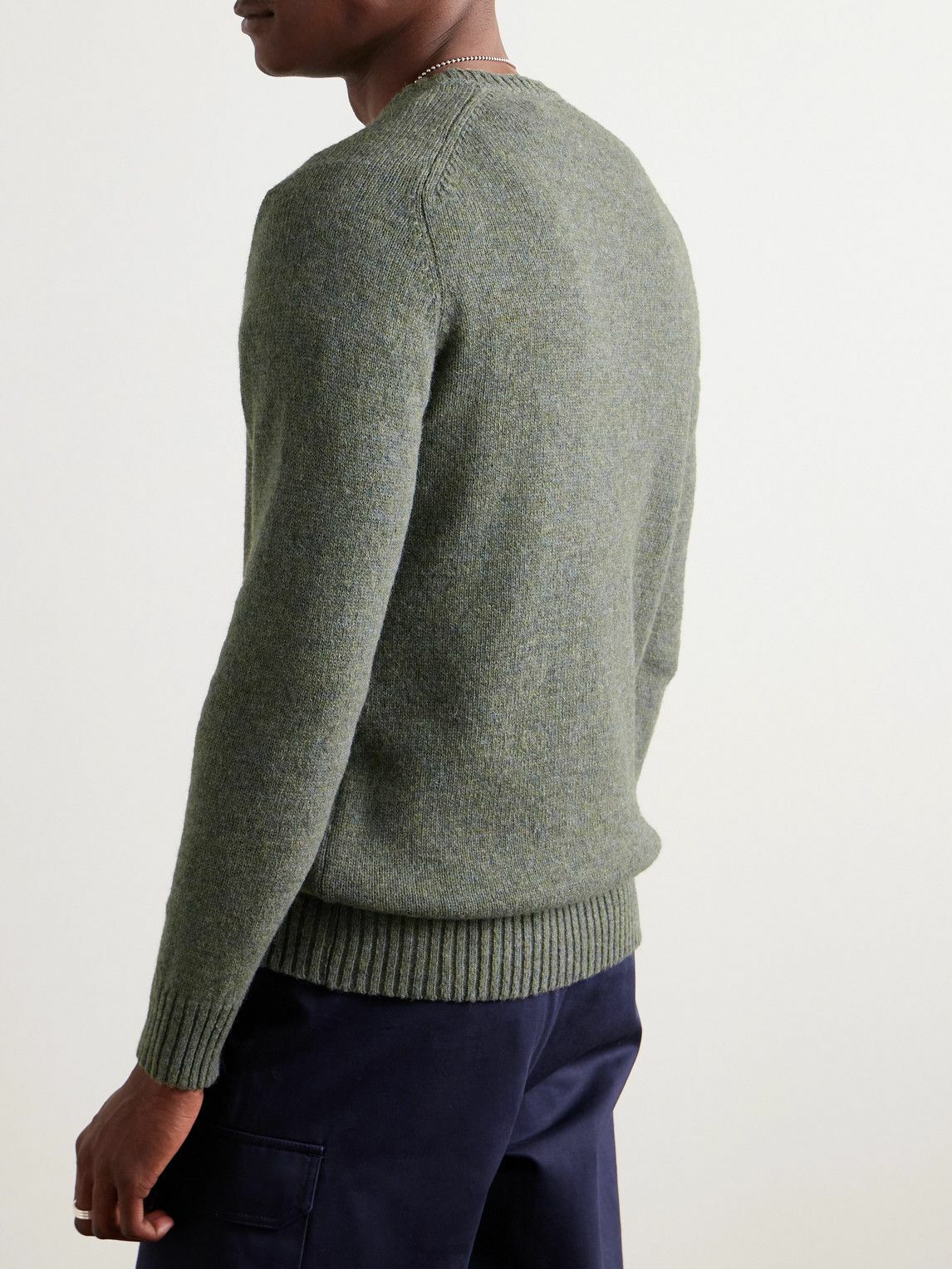 Anderson & Sheppard - Shetland Wool Sweater - Green