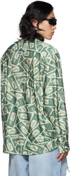 VETEMENTS Green Million Dollar Shirt