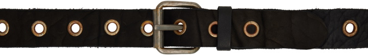 Photo: Guidi Black Pin-Buckle Belt