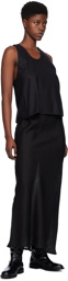 Baserange Black Dydine Maxi Skirt
