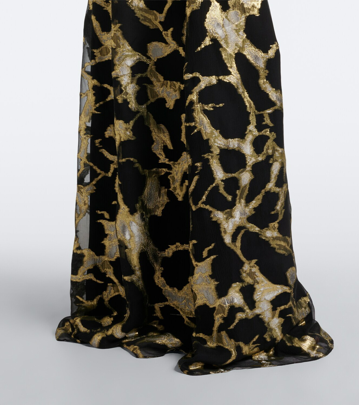 Taller Marmo Kintsugi silk-blend fil coupé gown