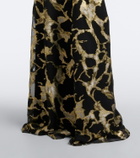 Taller Marmo Kintsugi silk-blend fil coupé gown