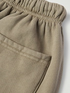 Cherry Los Angeles - Star Parachute Straight-Leg Logo-Embroidered Cotton-Jersey Sweatpants - Brown