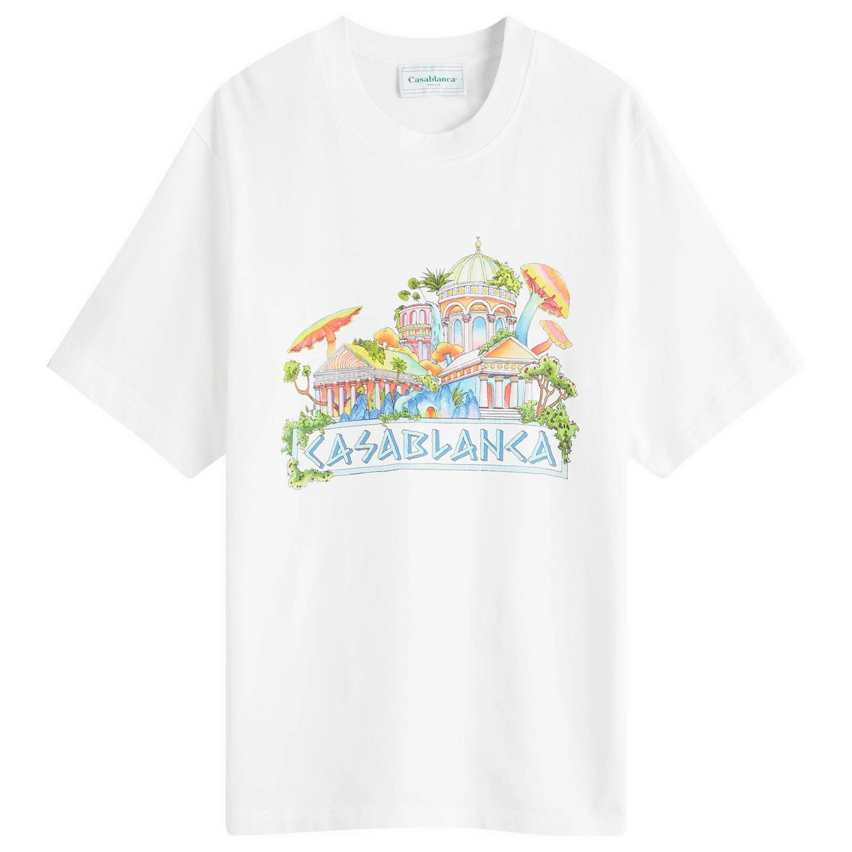 White 'The Road To Knowledge' T-Shirt by Casablanca on Sale