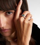 Marina B Ondine 18kt gold ring with topaz and diamonds