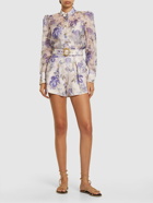 ZIMMERMANN - Lyrical Printed Linen & Silk Shirt