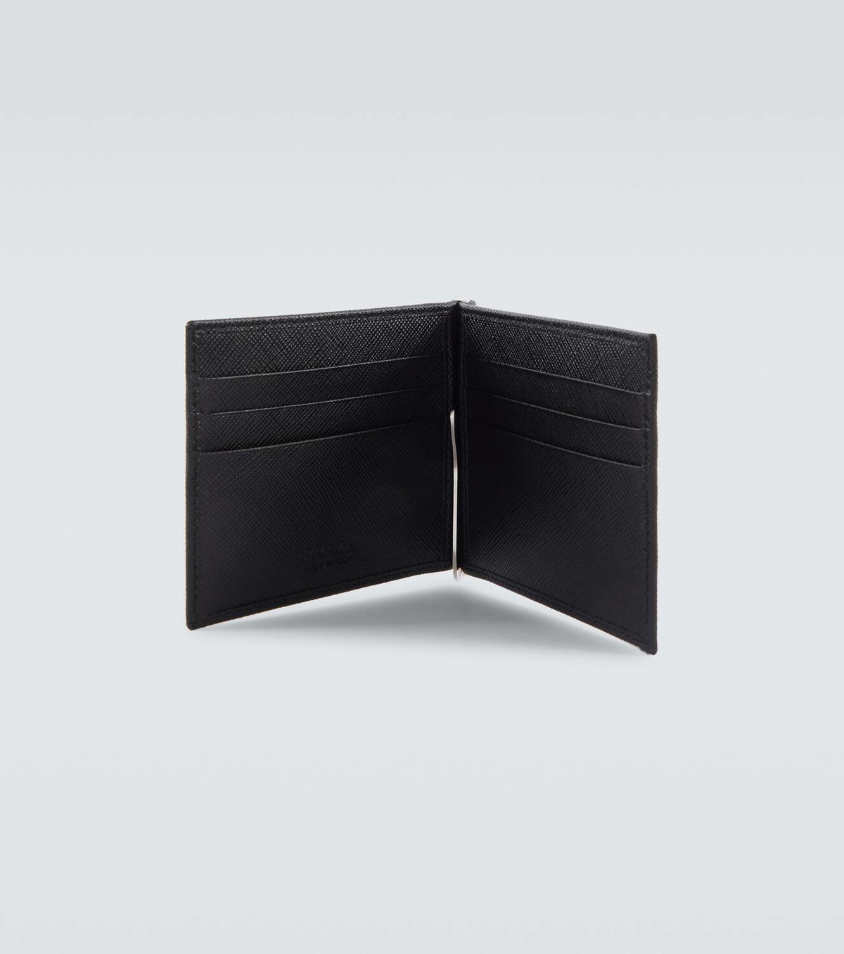 Prada Saffiano metal money clip wallet Prada
