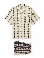 Desmond & Dempsey - Printed Linen Pyjama Set - Multi