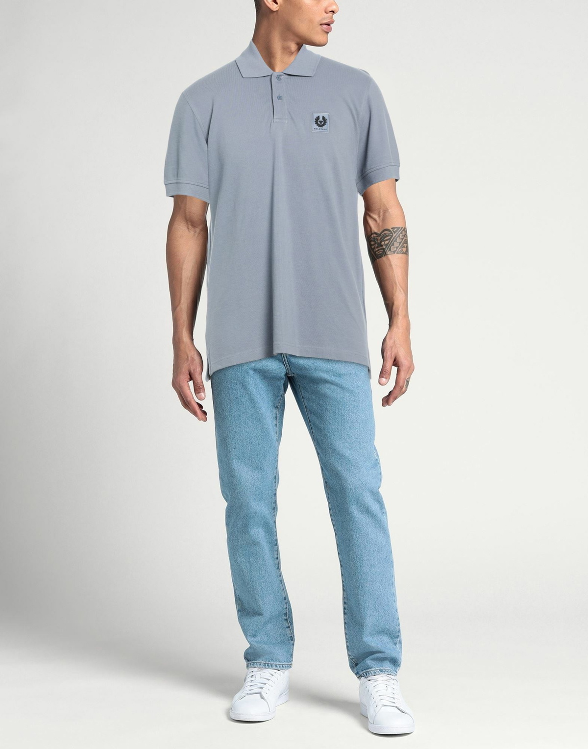 Belstaff Mens Polo shirt Slate in Blue