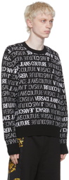 Versace Jeans Couture Black Cotton Sweater