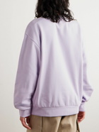 A.P.C. - Clint Logo-Print Cotton-Jersey Sweatshirt - Purple