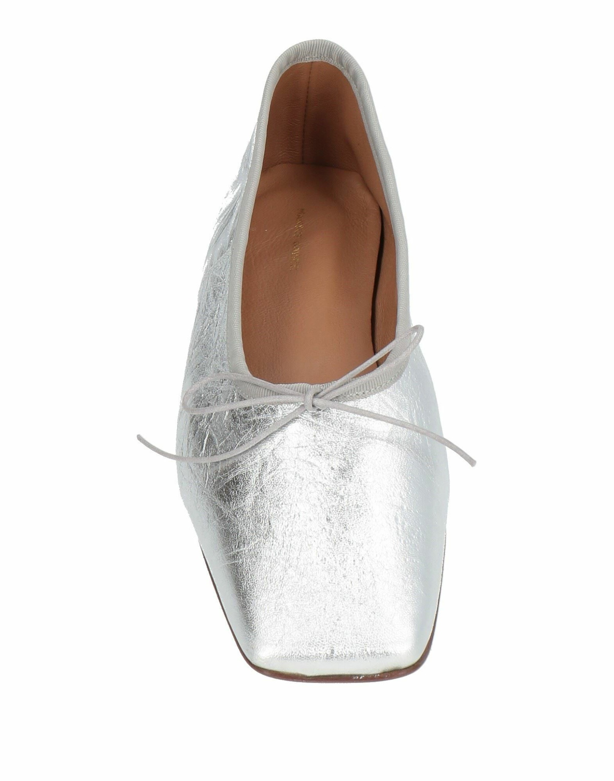 Mansur Gavriel Square Toe Ballerina Womens Ballet flats in Silver