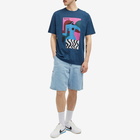 By Parra Men's Distortion Table T-Shirt in Navy Blue