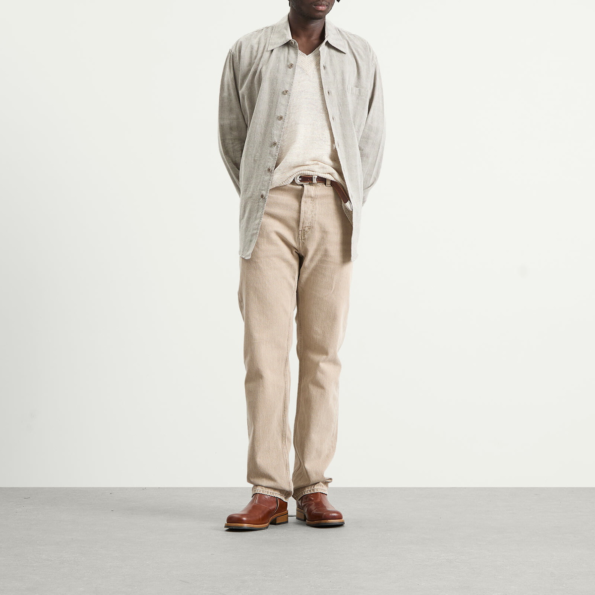 Our Legacy Men's First Cut Jeans in Olive