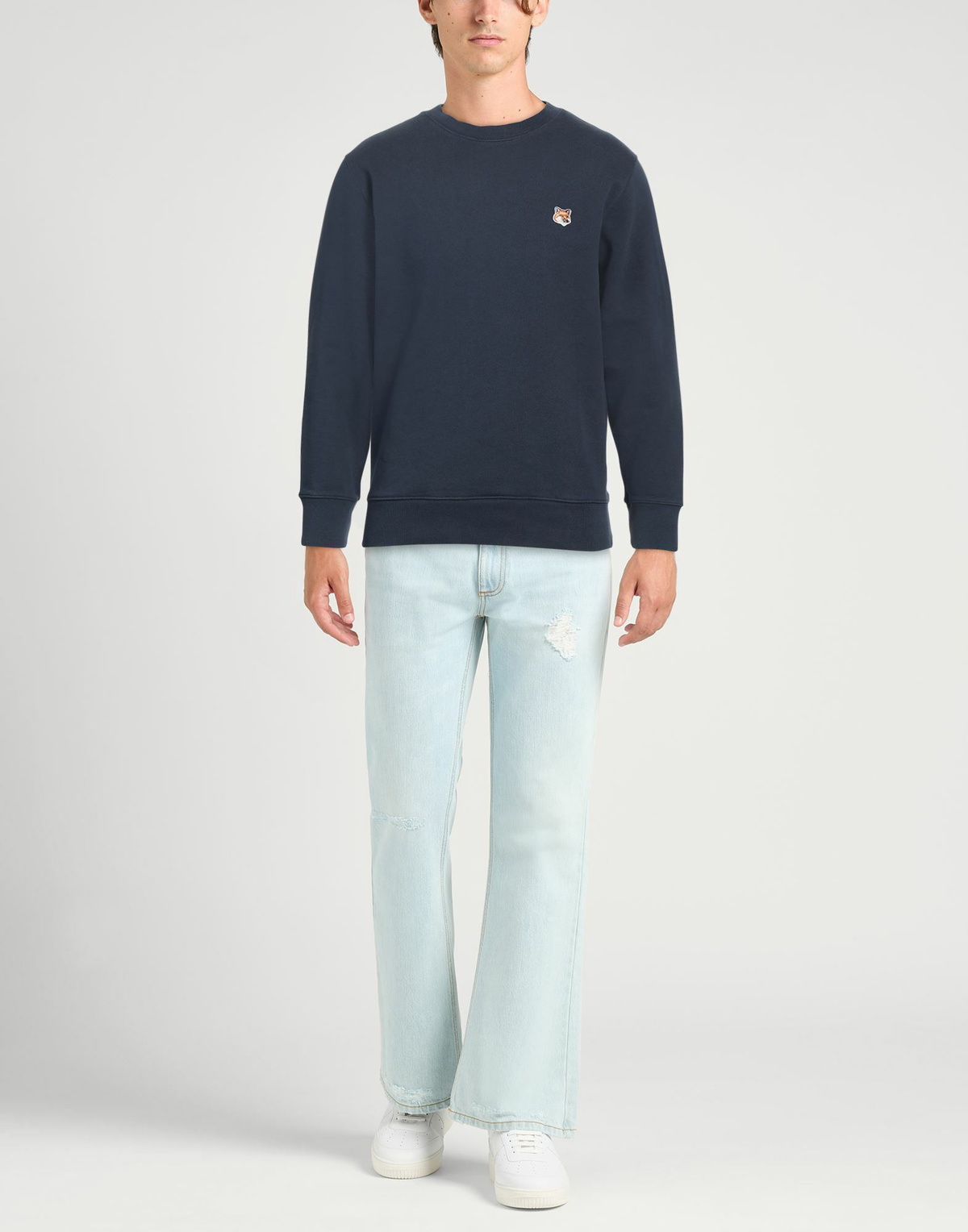 Maison Kitsuné Mens Sweatshirt Slate in Blue