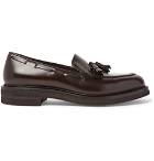 Brunello Cucinelli - Leather Tasselled Loafers - Dark brown
