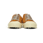 Golden Goose Orange Suede V-Star Dip Sneakers